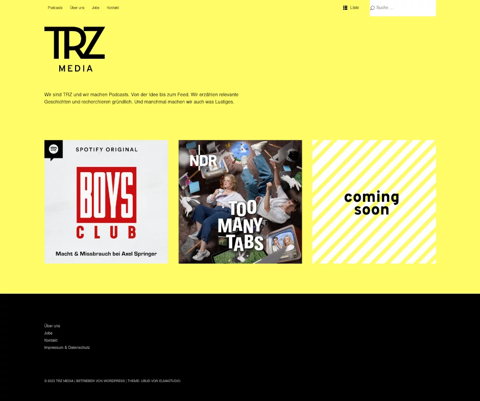 Podcast-Produktionsfirma TRZ Media GmbH